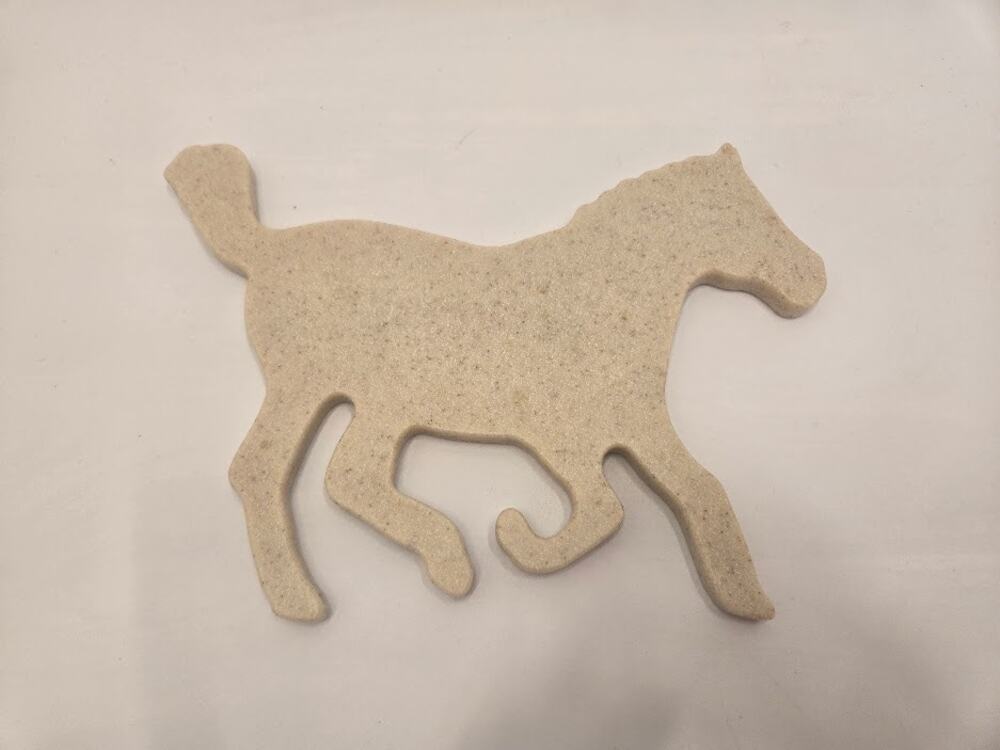 Horse Trivet Heat Resistant Tan Equestrian Kitchen Pot Holder Decor 8 Inch